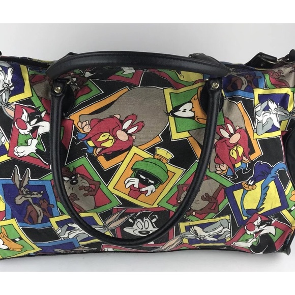🛑 SOLD! Looney Tunes Cast All Over Print Bag - Picture 4 of 8